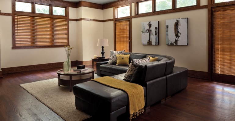 Minneapolis hardwood floor and blinds